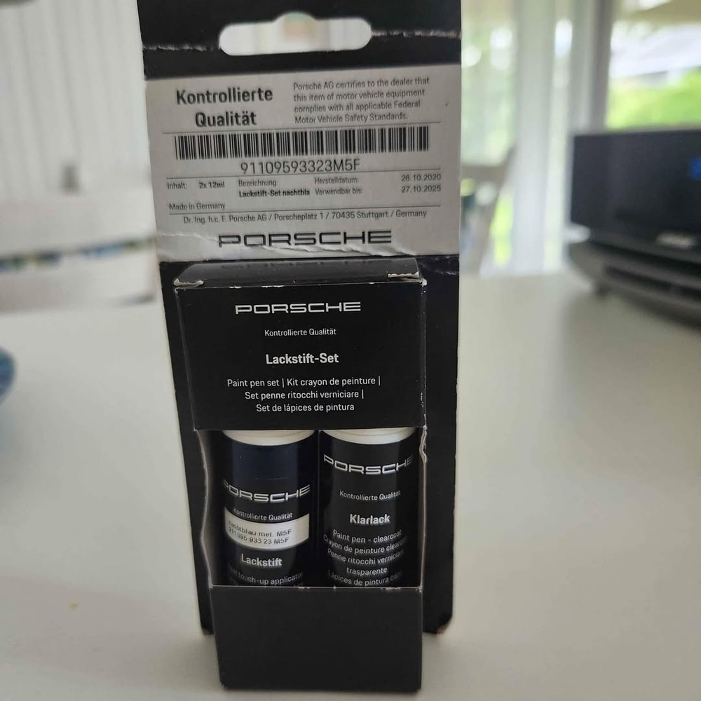 Porsche Paint Pen & Clear Coat Set - Midnight Blue Metallic
